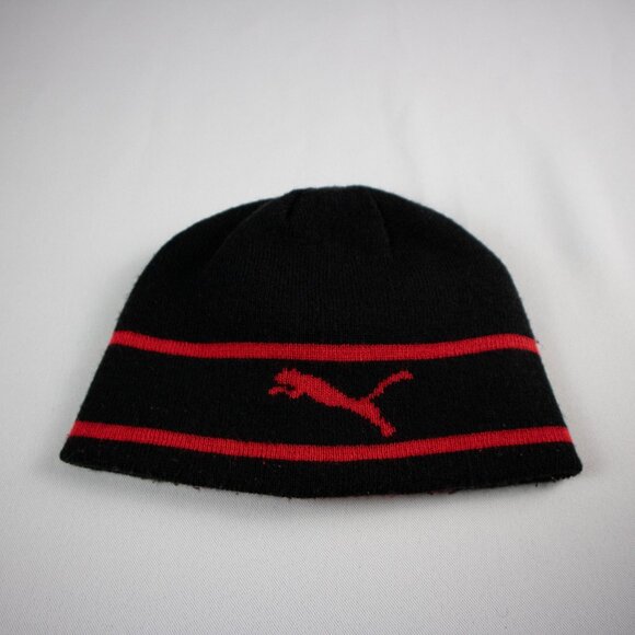Puma Reversible Cotton Beanie Red / Black - Picture 8 of 8